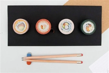 Þú getur ekki borðað þetta bragðgóða sushi, þar sem þau eru límbönd