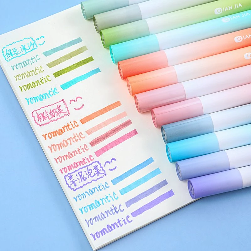 12 litir Pastel Highlighters